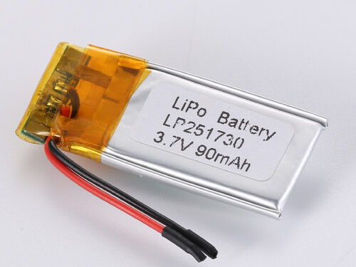 Batteria LiPo Ultrasottile LP251730 3.7V 90mAh