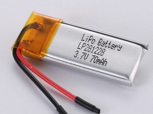 Batteria LiPo Ultrasottile LP281228 3.7V 70mAh