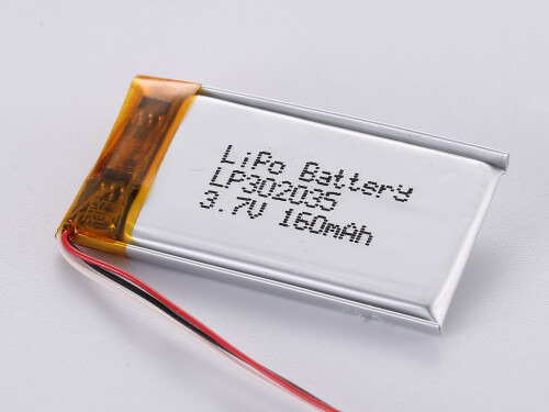 Batteria LiPo Ultrasottile LP302035 3.7V 160mAh